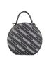 Logo Print Round Vanity Bag, back view